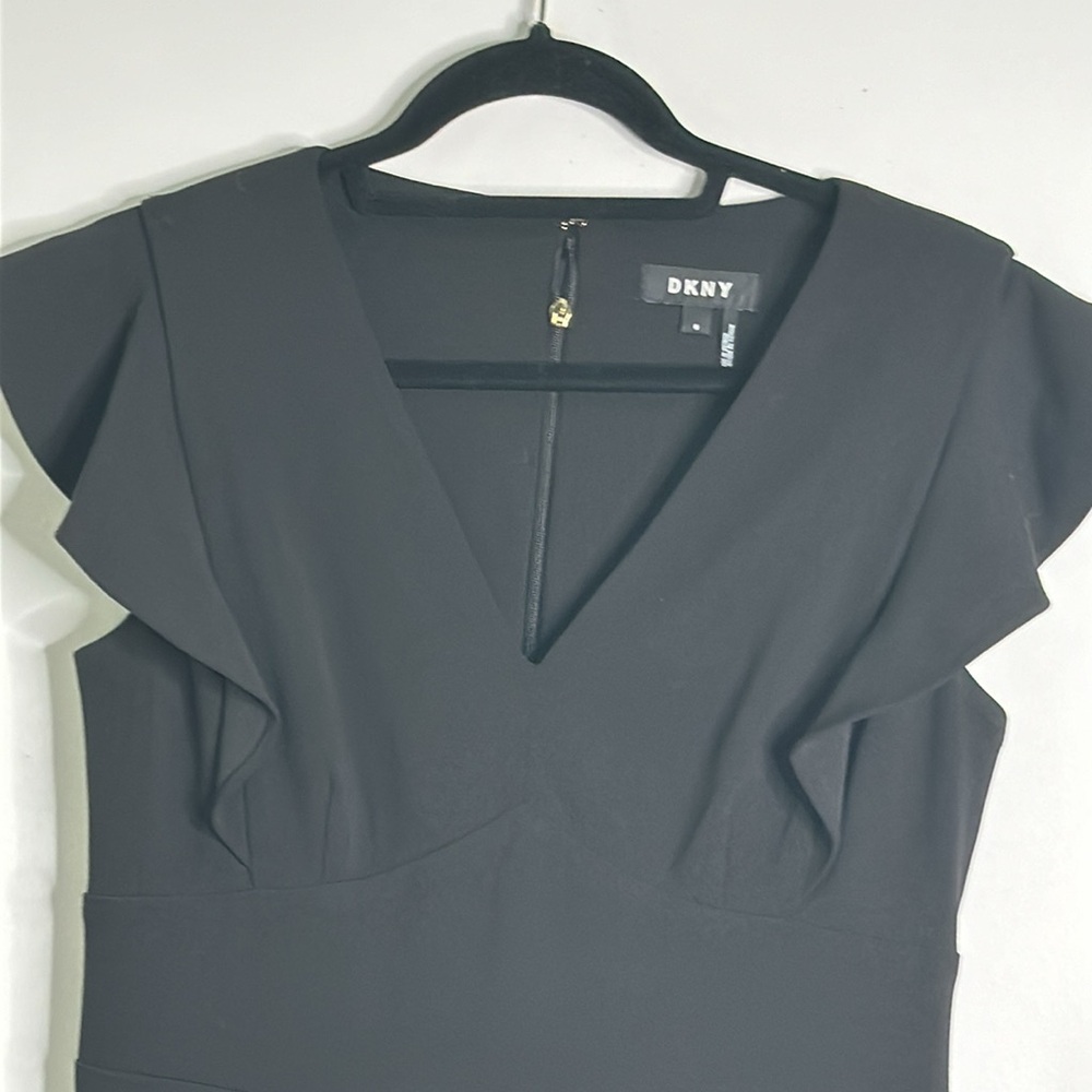 DkNy black wide leg jumpsuit size 6 - Picture 7 of 10